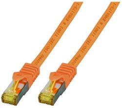 EFB-Elektronik RJ45 Patchkabel S/FTP, Cat. 6A, LSZH, Cat. 7 Rohk. , 0, 5m, orang (MK7001.0, 5O) (MK7001.0,5O)