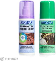 Nikwax Twin Fabric & Leather Spray/Footwear Cleaning Gel Brush, 2 x 125 ml