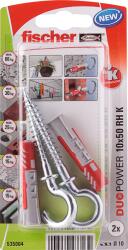 Fischer Dűbel 10x50mm 2 Db Körkampóval " Duopower" Fischer - praktiker - 1 799 Ft
