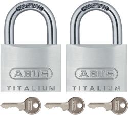 Abus Lakat 2 Db 40mm, 3 Kulcsos, Alu