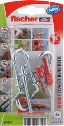Fischer Dűbel 8x40mm 4 Db Körkampóval " Duopower" Fischer