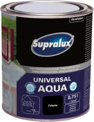 Supralux Universal Aqua 0, 75l Fekete Selyemfényű Zománcfesték