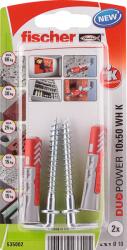 Fischer Dűbel 10x50mm 2 Db Körkampóval " Duopower" Fischer Wh K