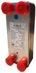 m-tech FHC028 25 lemezes, rézzel forrasztott INOX hőcserélő 4x5/4" csatlakozócsonkokkal