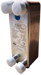m-tech FHC014 20 lemezes, rézzel forrasztott INOX hőcserélő 4x3/4" csatlakozócsonkokkal (FHC014-20-3.0-H)