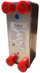 m-tech FHC028 35 lemezes, rézzel forrasztott INOX hőcserélő 4x5/4" csatlakozócsonkokkal
