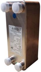 m-tech FHC030 35 lemezes, rézzel forrasztott INOX hőcserélő 4x1" csatlakozócsonkokkal