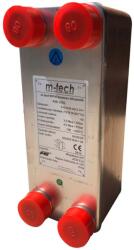 m-tech FHC028 40 lemezes, rézzel forrasztott INOX hőcserélő 4x5/4" csatlakozócsonkokkal