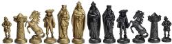 Sunrise Пластмасови фигури за шах Sunrise - Medieval, golden/black