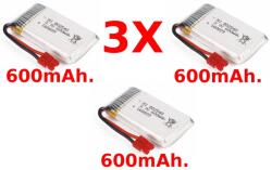 SYMA X5HC/HW-11-Battery-600mAh-ás Akkumulátor Tuning 3, 7V 600mAh. 3X - alamodell - 6 830 Ft