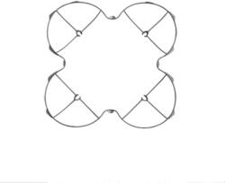 MJX MJX X300C-21B Protecting frame Rotorvédő szett (ezüst)