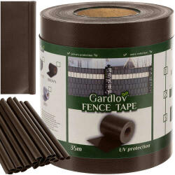 Gardlov Belátásgátló kerítésszalag, 19cmx35m 630g/m2 barna