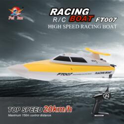 FEILUN FT007 verseny hajó 2.4GHz+LIPO! 20km! Proporcionális vezérléssel. (360mm hosszú) FT007 verseny hajó sárga színű szett ára 1db. akkumulátorral