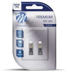m-tech T10 LED P 8x3528 SMD Can-Bus fehér színű (pár)