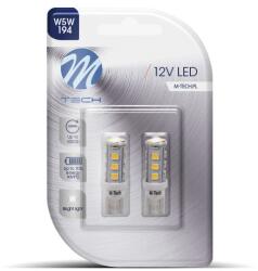 m-tech T10 LED 16x3528 SMD fehér színű (pár)