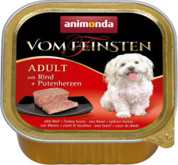 Animonda Vom Feinsten Adult - Marhahúsos és pulykaszíves kutyaeledel (22 x 150 g) 3.3kg