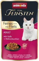 Animonda Vom Feinsten Feines mit Filets borjús és csirkemellfilés macskaeledel alutasakban (18 x 85 g) 1.53kg