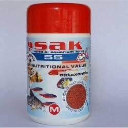 Sak 55 szemcsés díszhaltáp (S l 2-5 cm-es halaknak) 100ml