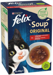 FELIX Soup házias, húsos válogatás leveses szószban macskáknak (6 x 48 g) 290gr