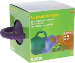 Kerbl speciális önfelfújódó játéklabda lovaknak (Lila | Menta aromával | 25 cm)