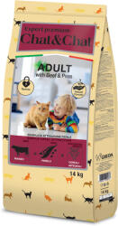 Chat & Chat Adult Beef & Peas (2 x 14 kg) 28kg