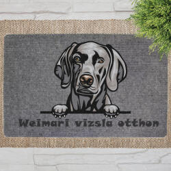 Weimari vizsla kutyás lábtörlő szürke háttérrel (60 x 40 x 0, 2 cm)