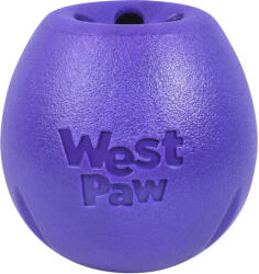 West Paw Wes Paw Rumbl - Jutalomfalattal tölthető labda (S | 9 cm | Padlizsán)