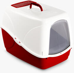 MPS Buffy fedett macskatoalett szénszűrővel (Piros | 54 x 38.5 x 38 cm)