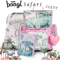 Baagl iskolatáska SZETT fidlock csatos - Safari (8595689321031SZ)