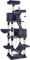 Sersimo Macskajátékkészlet, Feandrea, forgácslap, 206 cm, szürke (EZ-PCT190G01)