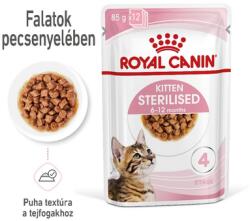 Royal Canin KITTEN STERILISED GRAVY - ivartalnított kölyökmacska szószos nedves táp 24x85g