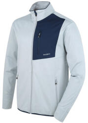 Husky férfi cipzáras kapucnis pulóver Ane M, világosszürke