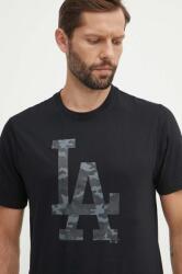 47 brand tricou din bumbac MLB Los Angeles Dodgers barbati, culoarea negru, cu imprimeu, BB012TEMECH608510JK PPYH-TSM2JB_99X (BB012TEMECH608510JK)