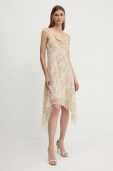 Patrizia Pepe rochie culoarea bej, mini, evazată PPYH-SUD1EZ_02A (2A2715.A429)