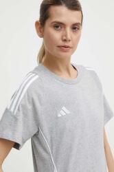 Adidas tricou Tiro24 femei, culoarea gri, IR9355 PPYH-TSD0DJ_90X (IR9355)