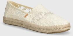 Toms espadrile Alpargata Rope 2.0 culoarea bej, 10020685 PPYH-OBD3RY_12X (10020685)