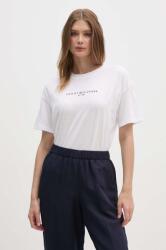 Tommy Hilfiger tricou femei, culoarea alb PPYH-TSD0L2_00X