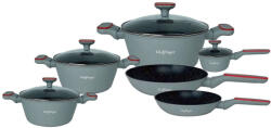Cheffinger 10 részes Tapadásmentes Edénykészlet - Szürke (CF-FA2010 Grey)