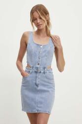 ANSWEAR rochie din denim mini, evazată BMYH-SSD00N_55X (rd8393.IKK)