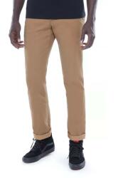 Vans pantaloni Authentic bărbați, culoarea bej, cu fit chinos VN0A3143DZ9-brown 99KK-SPM09M_80X