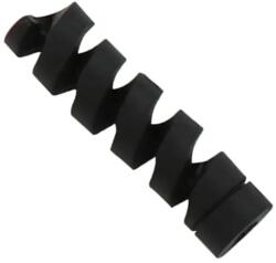 Spirál kábeltörésgátló USB töltőkábelhez, fekete, 3, 5×0, 8 cm (AG380D)