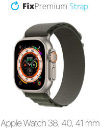 FixPremium - Curea Alpine Loop pentru Apple Watch (38, 40 & 41mm), verde