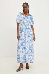 ANSWEAR rochie din bumbac maxi, evazată BMYH-SUD01L_55X (v3391.fh)