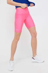 Under Armour pantaloni scurți de antrenament femei, culoarea violet, neted, high waist 1360939-698 9BY8-SZD05O_40X (1360939)