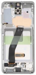  GH82-22131B Samsung Galaxy S20 / S20 5G OLED kijelző érintővel Fehér kerettel, előlap (Cloud White) (GH82-22131B)