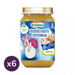 Univer INGYENES SZÁLLÍTÁS - Univer zöldséges rizottó sertésmájjal, 8 hó+ (6x163 g)
