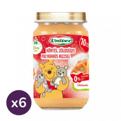 Univer körtés zöldséges pulykahús rizzsel, 10 hó+ (6x220 g)