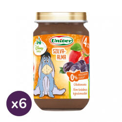 Univer INGYENES SZÁLLÍTÁS - Univer szilva-alma bébidesszert, 4 hó+ (6x163 g)