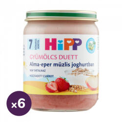 Hipp BIO alma-eper müzlis joghurtban, 7 hó+ (6x160 g) (HU5400-02)