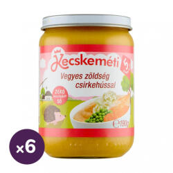 Kecskeméti vegyes zöldség csirkehússal, 5 hó+ (6x190 g) (KK1736)